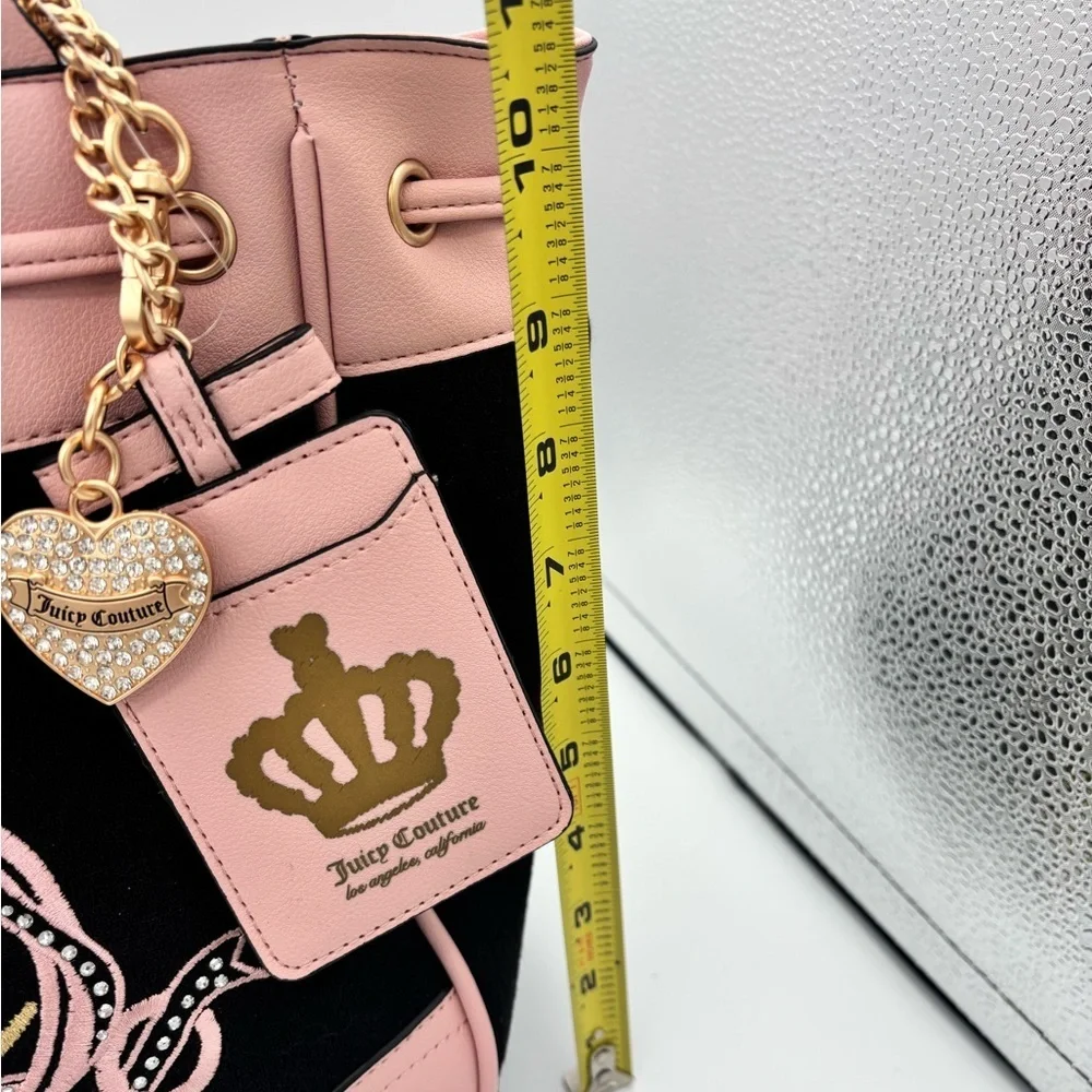 Juicy Couture Lovers Club Daydreamer Tote Bag - Black and Pink